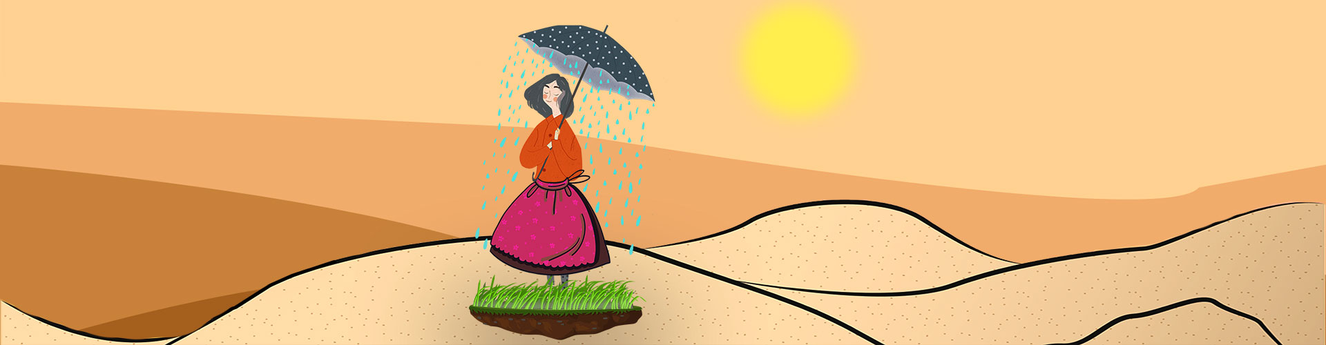 Das Märchen von der Regentrude © Illustration deus werbung
